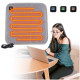 Kalevel Heating Pad Portable Back Heating Pad Reusable Pain Relief Pad Hand Warmer Adjustable Mat for Legs Period Cramps Pets Knee Grey