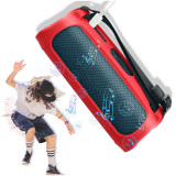 Kalevel Speaker Carrying Case Silicone Speaker Protective Case Soft Sleeve Case Cover Scratch Resistant with Strap for JBL Flip 5
