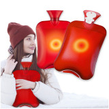 Kalevel Hot Water Bottle Hand Warmer Portable Hot Water Bag Cute Hot Water Bed Warmer Refillable for Arthritic Hands Pain Relief 2 Pack