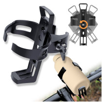 Kalevel Bike Cup Holder Adjustable Bicycle Water Bottle Holder Universal Stroller Cup Holder Cage No Spill for Walker Wheelchair