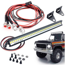 Kalevel RC LED Light Bar 1/10 Scale Crawler Light Bar Roof LED Lamp Bright LED Light Headlight Taillight for RC Car Models Truck Accessories