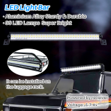Kalevel RC LED Light Bar 1/10 Scale Crawler Light Bar Roof LED Lamp Bright LED Light Headlight Taillight for RC Car Models Truck Accessories