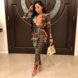 Women night club jump suit