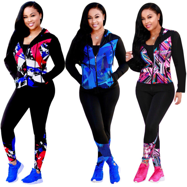 Women fahion two pieces Sport Sets