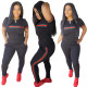 Women Short Sleeve Sport Sets