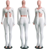 Women stretch shinning sets