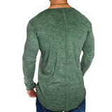 Men's fashion solid T-shirt