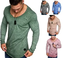 Men's fashion solid T-shirt