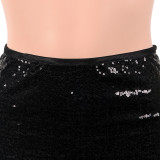 Women sexy sequins hip skirt
