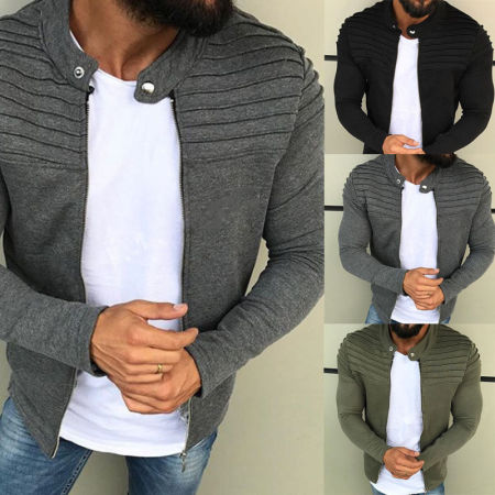 Men's fashion zipper Jacket