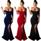 Sexy strapless dress