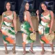 Women paint dress