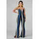 Women stripes Jump suit