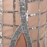Women sequin dress set