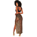 Women sequin dress set