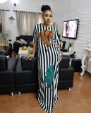Long stripes dress