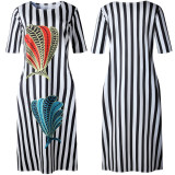 Long stripes dress