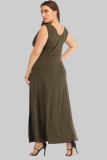 Women plus size elastic dress