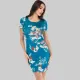 Women elastic floral dress