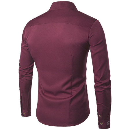 Mens uneven fashion Shirts