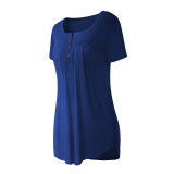 Women solid color T-shirt