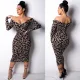 Women lepoard dress