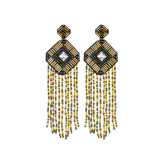  Original Design Crystal Gril's Tassels Earrings
