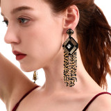  Original Design Crystal Gril's Tassels Earrings