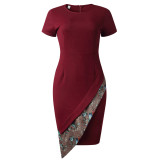 Women one piece office elegant dress ATR016