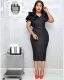 Women one piece office elegant dress ATR012