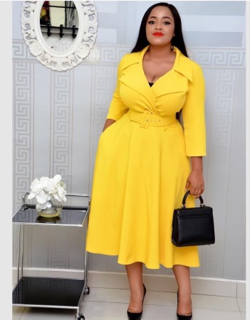 Women one piece office elegant SUIT dress ATR022