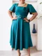ATR568  2025 summer female new fashion square collar solid color high waist skirt dress