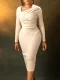 New fashion temperament Tongle bag hip oblique collar pleated dress please ATR518