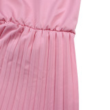 New fashion sexy chain hanging neck high waist sexy backless wide leg compression rompers   ML3281