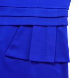 Women's summer new round neck pleated temperament fashion ol Tongle pencil skirt dress  ATR505