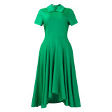 Women's summer fashion high-waisted banquet full-skirted elegant evening dress  ATR514