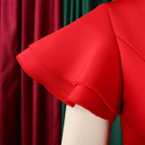 New style, fashionable, elegant, lace edge, pure color, body-hugging dress  ML3310