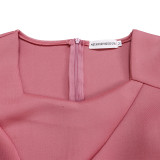 New style, fashionable, elegant, lace edge, pure color, body-hugging dress  ML3310