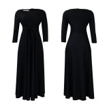 Women's spring and summer new fashion temperament with plus size long skirt foreign trade dress  ML3171