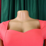Women's short-sleeve pure color workofficedress foreign trade dress  ATR347