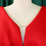 Sexy V-neck ruffled beading party dress socialite temperament banquet dress  ATR516