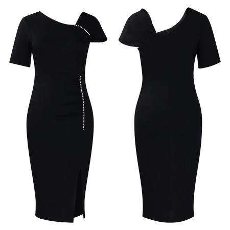 Foreign trade new style temperament high-waisted pencil skirt dress with sequins ATR564