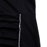 Foreign trade new style temperament high-waisted pencil skirt dress with sequins ATR564