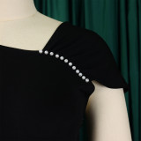 Foreign trade new style temperament high-waisted pencil skirt dress with sequins ATR564