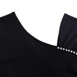 Foreign trade new style temperament high-waisted pencil skirt dress with sequins ATR564