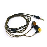 NEW Earphone Noise Isolating Wired Earphones Jack Standard Reflective Cloth Line In-ear Earbuds without Mic New Year gift