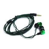 NEW Earphone Noise Isolating Wired Earphones Jack Standard Reflective Cloth Line In-ear Earbuds without Mic New Year gift
