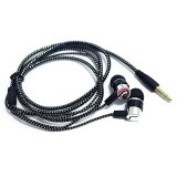 NEW Earphone Noise Isolating Wired Earphones Jack Standard Reflective Cloth Line In-ear Earbuds without Mic New Year gift