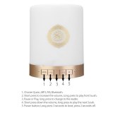 Portable Gift Home Bluetooth Speaker MP3 USB LED Lamp FM Radio Small Remote Control Wireless Quran Adjustable Colorful