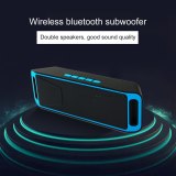 SC208 Wireless Bluetooth Speaker Computer Mini Dual Speaker Portable Small Stereo Car Subwoofer Support Bluetooth Hot Selling
